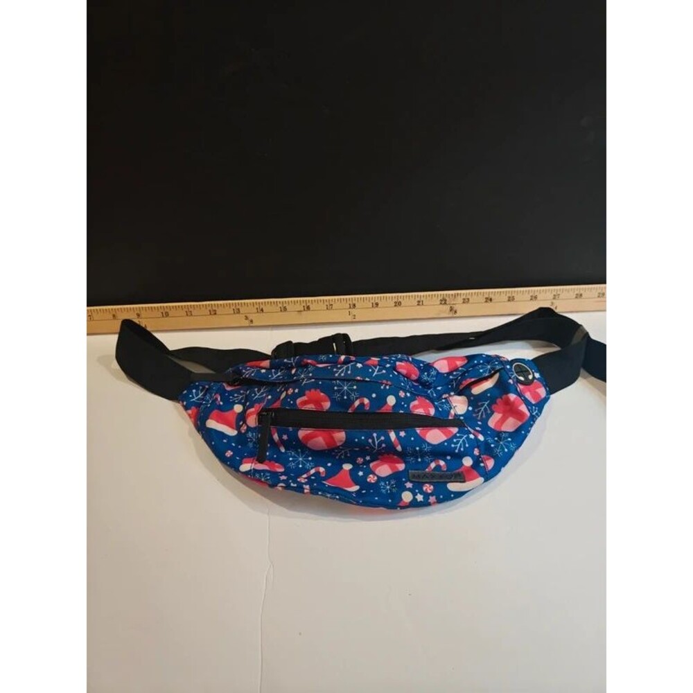 Maxtop Christmas Santa Hat Print Fanny Pack / Belt Bag / Hip Bag